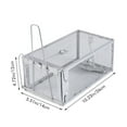 thumbnail image 4 of Clearance! Mousetrap under$10 24inch Foldable Humane Live Animal Trap Cage for Squirrel Rat Bunny Mink No-Kill Bait Trapping Kit Catch and Release Silver, 4 of 8
