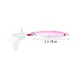 thumbnail image 3 of EeaseMX Juego de 2 señuelos de pesca metálicos, cebos artificiales duros, anzuelos triples, caballa española (rosa), 3 of 7