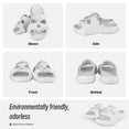 thumbnail image 6 of HOYUFEI Skull Slide Sandals for Women Men Anti-Slip Cushioned Slippers EVA Thick Soft Slides Open Toe Slide on Indoor Outdoor Beach Pool Sandals Khaki, 6 of 9