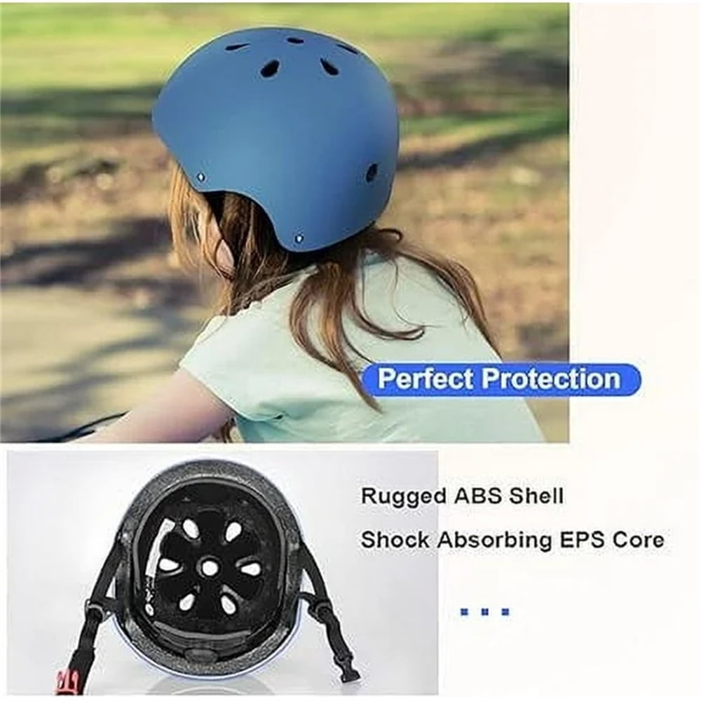 Kids Helmet, Toddler Helmet Adjustable Toddler Bike Helmet Ages 3-8 Years Old Boys Girls Multi-Sports Safety，Blue