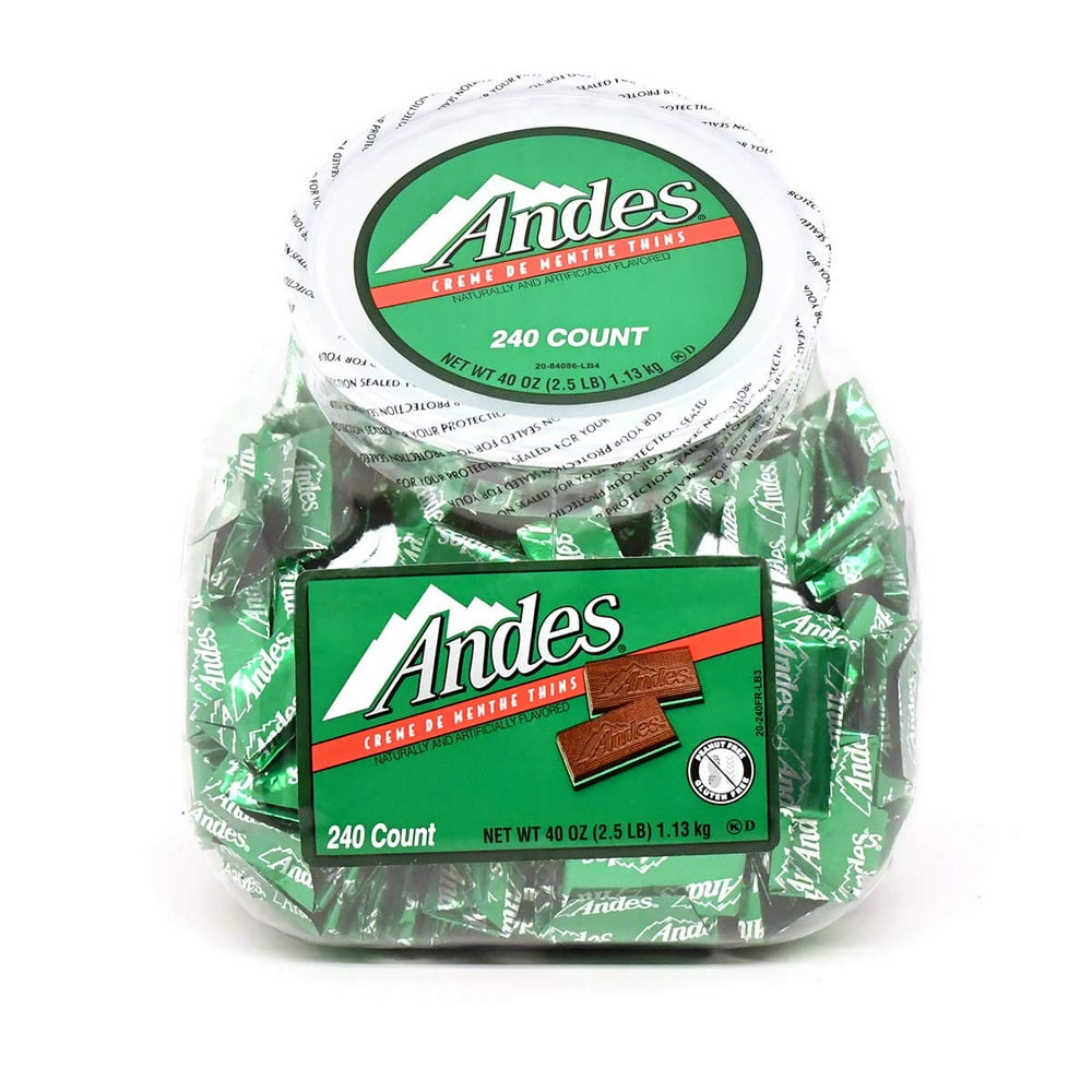 ANDES Creme de Menthe Chocolate Mint Thins, 240 Pieces