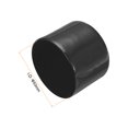 thumbnail image 3 of Unique Bargains 8 Pcs Embouts Ronds en Vinyle Noir 53mm Protecteurs de Filetage en Caoutchouc, 3 of 4