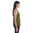 thumbnail image 4 of TH 204LT LAD FLOWY RACER TANK (OLIVE BLIZZARD XL), 4 of 4