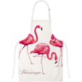 thumbnail image 4 of Dreamtimes Oven Mitts and Pot Holders with Chef Apron 3Pcs Set Tropical Bird Flamingos Non Slip Heat Resistant Gloves for Baking Cooking BBQ, 4 of 7
