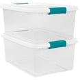 thumbnail image 2 of Caja de almacenamiento transparente con cierre de 14 litros, 2 of 6