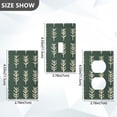 thumbnail image 7 of Yayeee Blank Wall Plate Cover 1-Gang 4.5"x2.7" Home Unused Decorative Outlet, Dark Green Leaves, 7 of 7