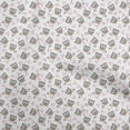 thumbnail image 1 of oneOone Rayon White Fabric Owl Craft Projects Decor Fabric Printed By The Yard 56 Inch Wide-aB, 1 of 5