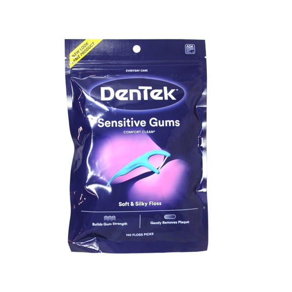 DenTek Comfort Clean Floss Picks, Silky Comfort Floss, 150 Count Pack of 6