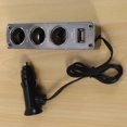 thumbnail image 2 of 2X Encendedor de Cigarrillos 3 Enchufes USB Cargador de Coche CC 12V/24V Adaptador Triple con Puerto USB, 2 of 5
