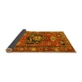 thumbnail image 2 of Ahgly Company Indoor Round Persian Yellow Traditional Area Rugs, 5' Round, 2 of 4