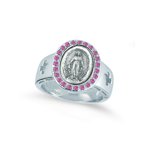 Gold Miraculous Medal Ring