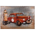 thumbnail image 2 of Empire Art Direct "Red car" Primo Mixed Media Hand Painted 3D Iron Wall Sculpture, 2 of 5