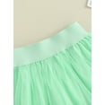 thumbnail image 4 of Bagilaanoe Toddler Baby Girl Tulle Skirt 9M 12M 18M 24M 3T 4T Kids Elastic Waist Irregular Hem Solid Color Flowy Mesh Skirt Party Skirt, 4 of 6
