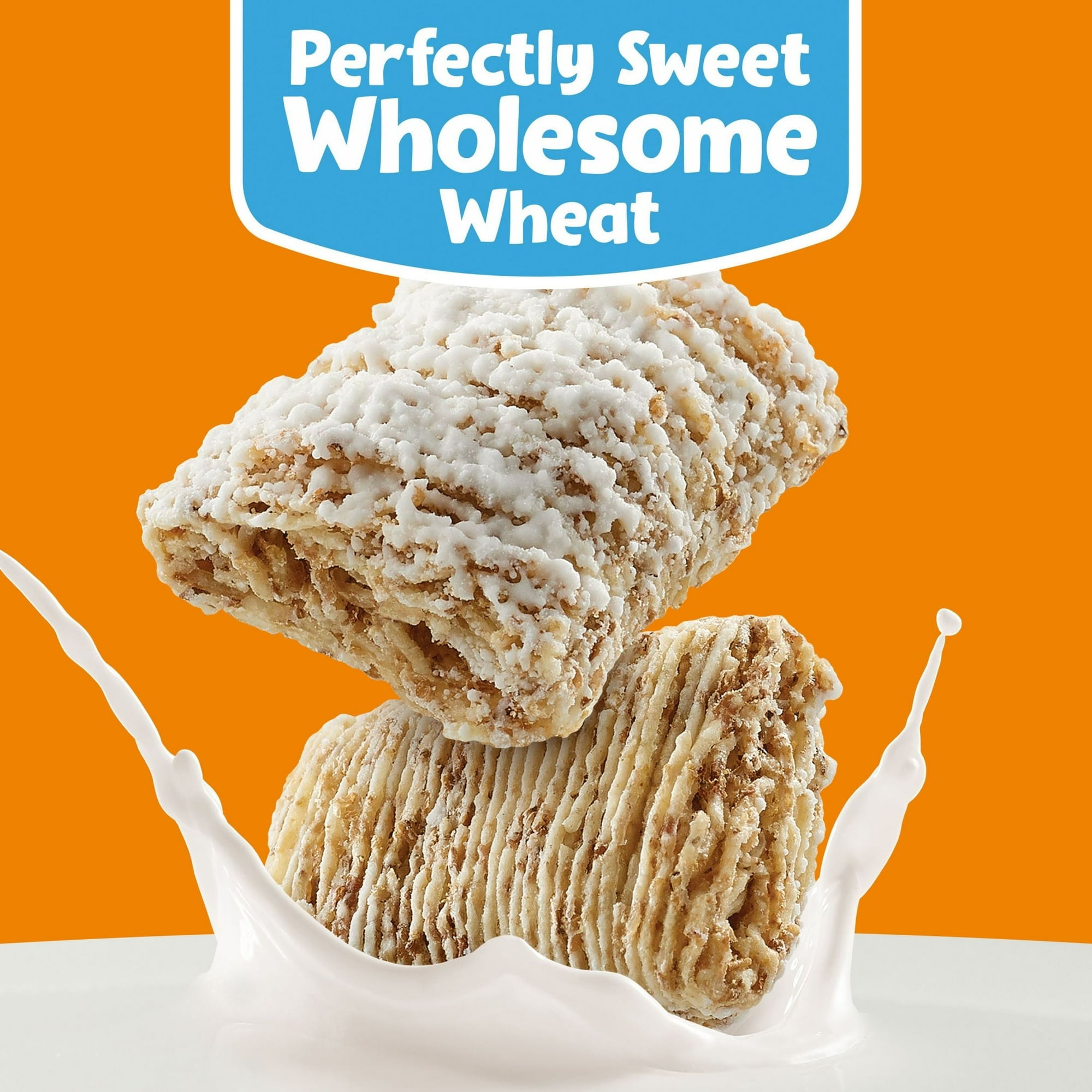 Kellogg's Frosted Mini-Wheats Breakfast Cereal, Kids Cereal, Family Breakfast, Original, 16oz (Pack 2)