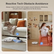 Roborock Qrevo Series Robot Vacuum and Mop, Auto Mop Washing&Drying, 8000Pa Suction, Self-Emptying, Anti-Tangle Brushes, Smart Obstacle Avoidance (QV 35A)