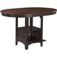 thumbnail image 4 of 42 inch Square Extension Dining Table in Chestnut, Solid Wood and MDF Construction, 4 of 7
