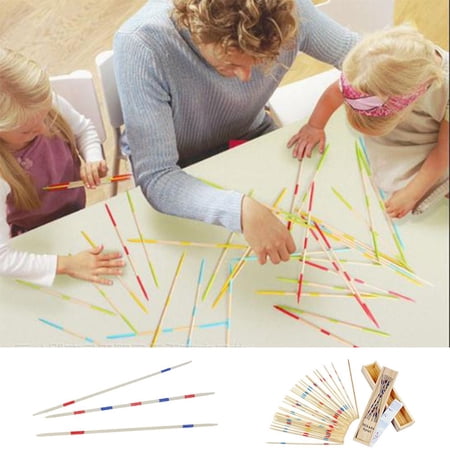 Baby Educational Wooden Traditional Mikado Spiel Pick Up Sticks Tool ...
