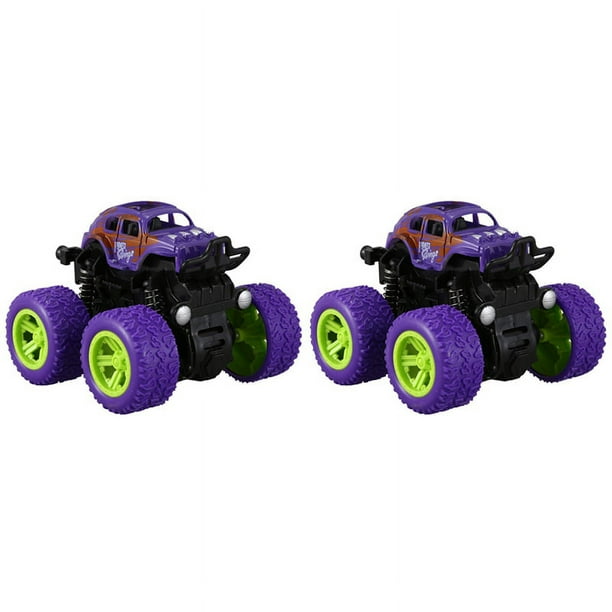 2X Mini Juguetes Coche Rotativo de Inercia 4Wd Vehiculo Todoterreno de Cuatro Ruedas de Poder