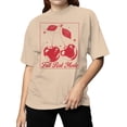 thumbnail image 2 of Full Red Mode Cherry Art Women's T-shirt, 2 of 3