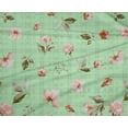 thumbnail image 4 of oneOone Polyester Lycra Fabric Check|Watercolor Leaves & Flower Floral_Printed Craft Fabric BTY 56 Inch Wide, 4 of 4