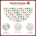 thumbnail image 3 of Rateoe Colorful Geometric Pattern Christmas Tree Skirt with Ties , Christmas Tree Decorations, Farmhouse Christmas Decor Xmas Holiday Decorations-30", 3 of 6