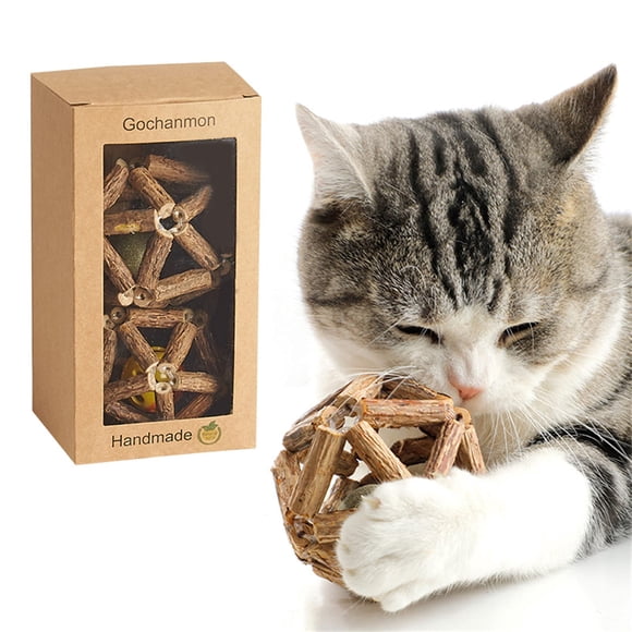 Catnip Toys Gochanmon Natural Silvervine en bastón, 2 unidades, para gatos
