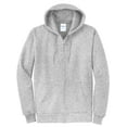 thumbnail image 5 of Port & Company Full Zip Hooded Sweatshirt (PC78ZH) Ash, 3XL, 5 of 6