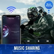 Fodsports FX8 Pro Motorcycle Helmet Intercom Bluetooth Headset with FM Radio for 8 Riders 1000m Wireless Communication System