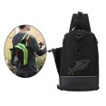 thumbnail image 4 of Bolso bandolera, bandolera en el pecho, monedero, ligero, , al aire libre, te Oxford, senderismo, acampada, viajes, mujeres, hombres, Negro Macarena Paquete de hombro al aire libre, 4 of 8