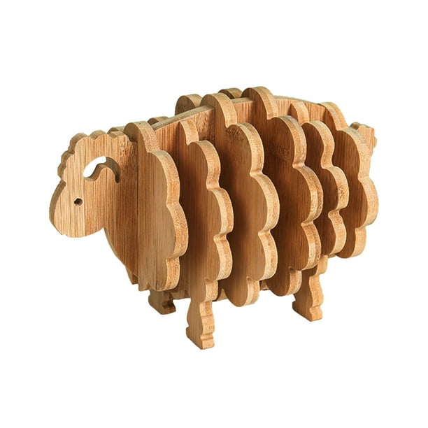 Estera de mesa Fiudx Ovejas para bebidas taza decoración del hogar regalo personalizado