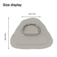 Pack Of 6 Stainless Steel DRing Round Patches For Pvc Inflatable Boat
