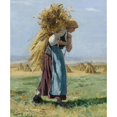 thumbnail image 2 of Julien Dupré 20x23 Black Ornate Framed Double Matted Museum Art Print Titled: In the Fields (1887), 2 of 5