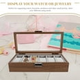 thumbnail image 4 of Miangastore Watch Display Case 6 Slots Watch Box Portable Watch Storage Box Jewelry Case, 4 of 8
