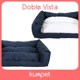 thumbnail image 5 of Cama para Perro Kunpet Mediana Premium Suave Acolchada Doble vista Azul marino, 5 of 5