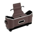 thumbnail image 3 of yotijar Back Seat Storage Box,Backseat Organizer Storage Box,with Partition Design,Hanging Headrest Backseat Organizer,for Truck Brown, 3 of 8
