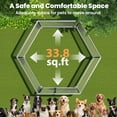 thumbnail image 4 of YOKWOK 6.8x6.8ft Heavy Duty Outdoor Dog Kennel for Large Dogs, Galvanized Steel Dog Kennel with 420D UV-Resistant Waterproof Oxford Canopy, Hexagonal Dog Run with Lockable Door for Outdoor Backyard, 4 of 9