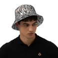 thumbnail image 5 of Vsdgher Leopard And Zebra Print Bucket Hat for Men&Women Bucket Hat Reversible Summer Double-Side-Wear Travel Gardening, Beach, Camping, Hiking, Fishing Cap, 5 of 5