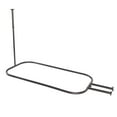 thumbnail image 4 of Utopia Alley Rustproof Wall Mounted Aluminum Hoop Oval Shower Rod With Ceiling Support for Standing Clawfoot Tub, 54 In Extra Large Size by 26 In, Oil Rubbed Bronze + White Shower Curtain 180x70in, 4 of 10