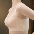 thumbnail image 6 of LNWUY Women's Thin Soft Sports Bra High Impact Lightly Lined Underwire V Neck Full Figure Running Workout Bras Beige XXXL, 6 of 6