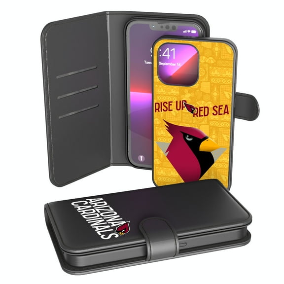 Keyscaper Black Arizona Cardinals iPhone Wallet Case