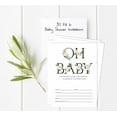 thumbnail image 5 of Inkdotpot Set Of 30 Oh Baby Gender Neutral Baby Shower Invitations-Diaper Raffle Tickets And Baby Shower Book Request Cards Invites Its A Boy Its A Girl, 5 of 8