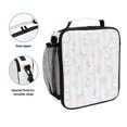 thumbnail image 2 of Haosy Bunnies Flowers Bow Striped Reusable Lunch Box Men/Women Insulated Lunch Bag for School Picnic Travel, 2 of 6