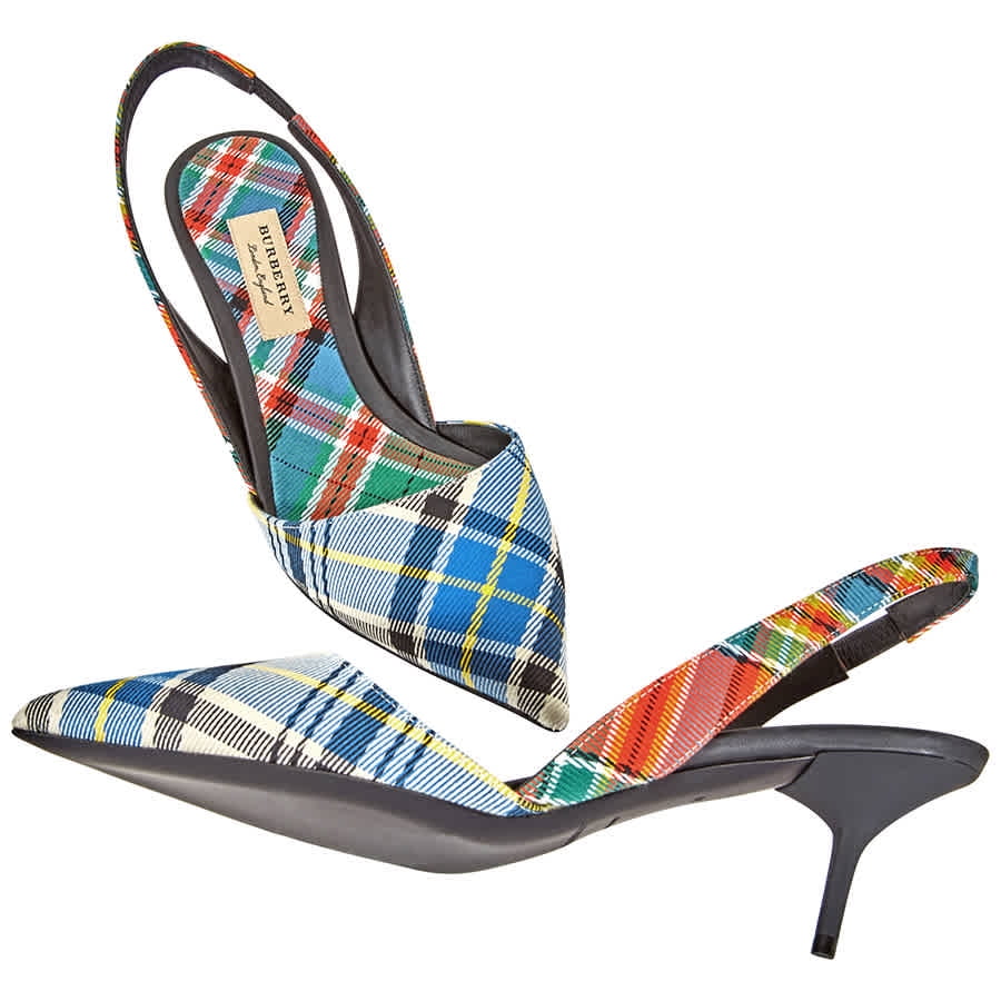 tartan kitten heels