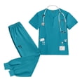 thumbnail image 5 of Medical Nursing Uniform Oral Dentist Surgical Uniform Unisex Medical Scrubs with Pockets, 5 of 10