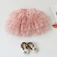 thumbnail image 5 of Zanarzt Baby Tulle Dress Baby Girl Tutu Skirt Toddler Girls Tulle Bloomers First Birthday Cake Smash Outfits Pink,5-6 Years, 5 of 8
