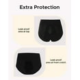 thumbnail image 6 of INNERSY Women's Rayon from Bamboo Period Underwear - High Waist Leakproof Briefs for Heavy Flow, Breathable 3-Pack(S,Black), 6 of 9
