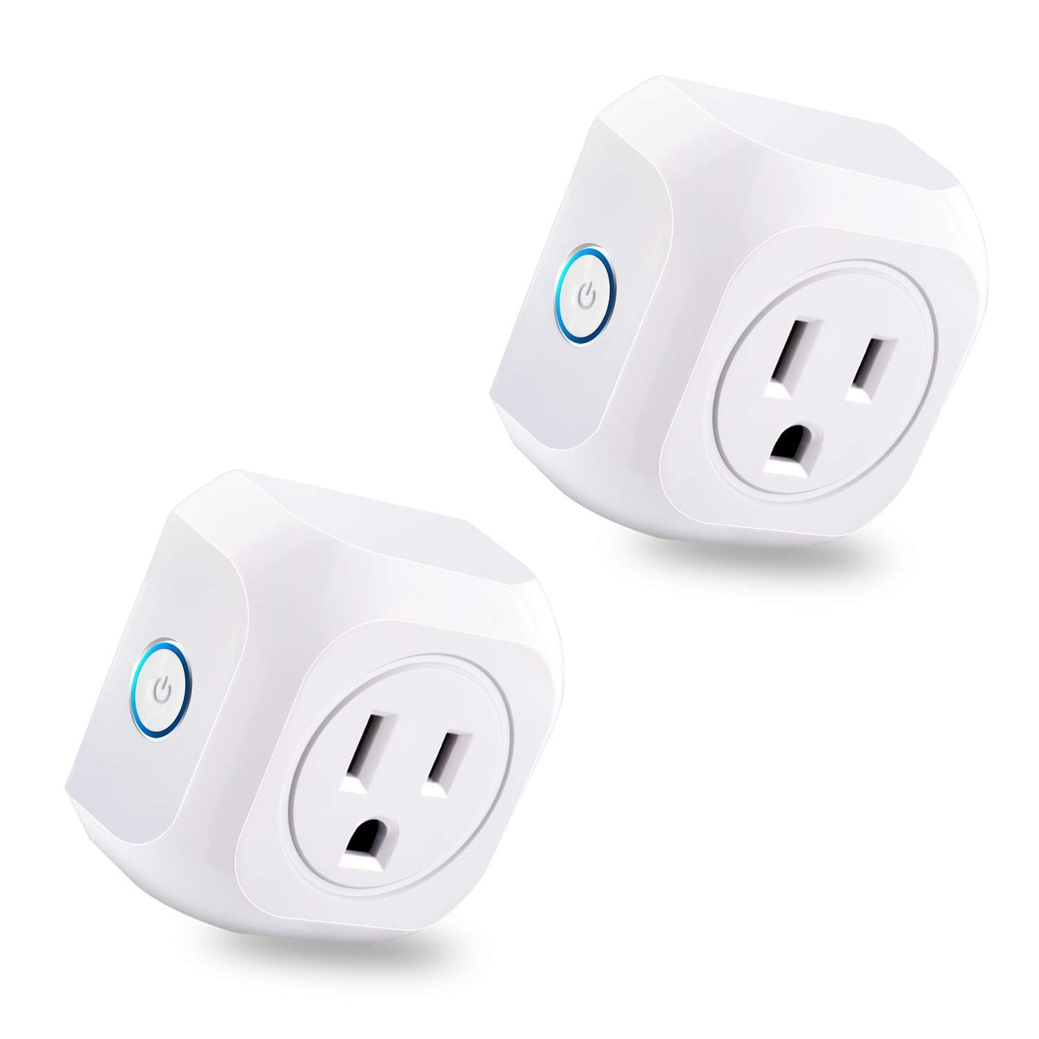 Smart Plug 2 Pack Wifi Enabled Mini Outlets Smart Socket ...