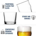 thumbnail image 4 of Bormioli Rocco Nonix Set Of 4 19.75 Oz Beer Glasses, Made For Easy Drinking And Stacking, With A Classic Pint Glass Design, Made In Spain., 4 of 7
