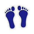 thumbnail image 5 of deevoka Barefoot Footprint Stickers Feet Spots for Business Factory Sensory Pathways Blue, 5 of 9