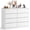 White-8 Drawers, variant on Ktaxon 6 Drawer Double Dresser Wood Dresser Organizer Storage Cabinet Chest Of Drawers, White